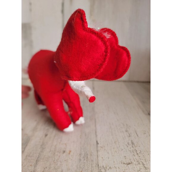 Annalee‎ red elephant heart valentine love plush vintage decor - Picture 6 of 6